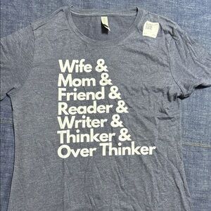 Next Level Apparel Heather Blue Crewneck T-Shirt